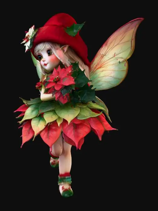 3D model for Poinsettia Fairy