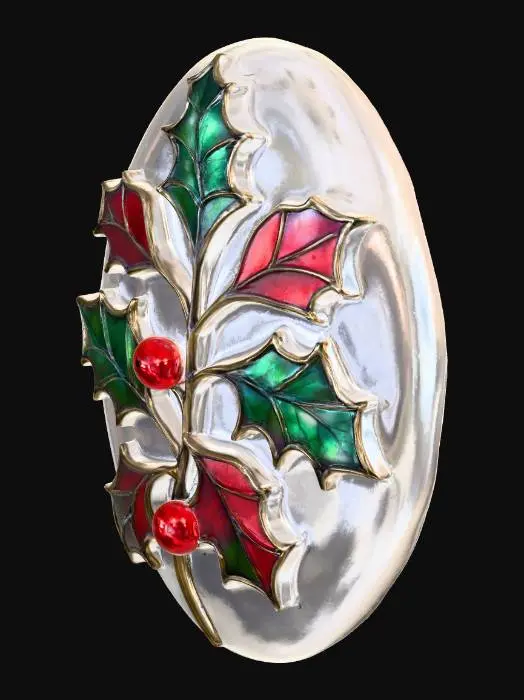 3D model for Holly Leaves Art