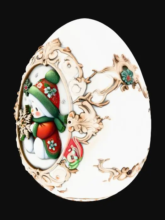 3D model for Winter Whimsy Egg