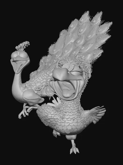 3D model for Peacock Party Parade, #Thanksgiving#