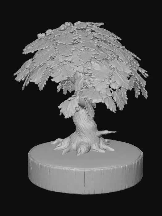 3D model for Colorful Oak Bonsai