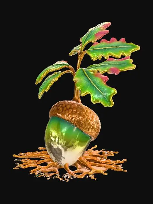 3D model for Golden Acorn Growth