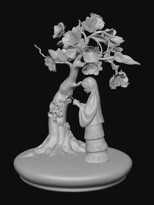 3D model for Cherry Blossom Serenity