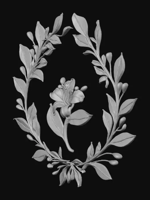 3D model for Honeysuckle Blossom Circle