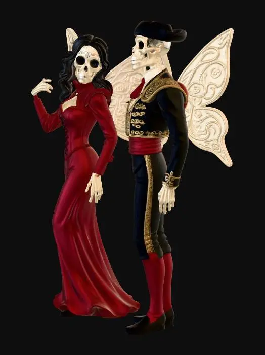 3D model for Dancing Fairy Couple  1