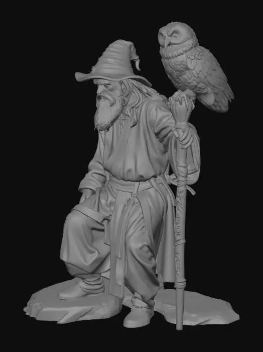 3D model for Snowy Owl Wizard 2