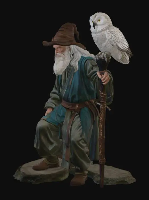 3D model for Snowy Owl Wizard 2