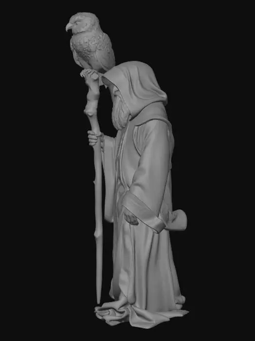 3D model for Snowy Owl Wizard 1