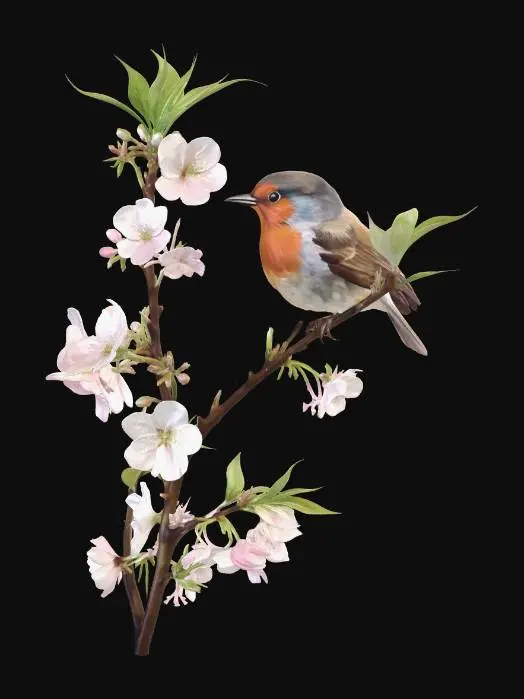 3D model for Robin Cherry Blossom Tree 2, #EasterEgg2026#