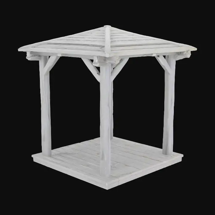 3D model for Wooden Gazebo Model