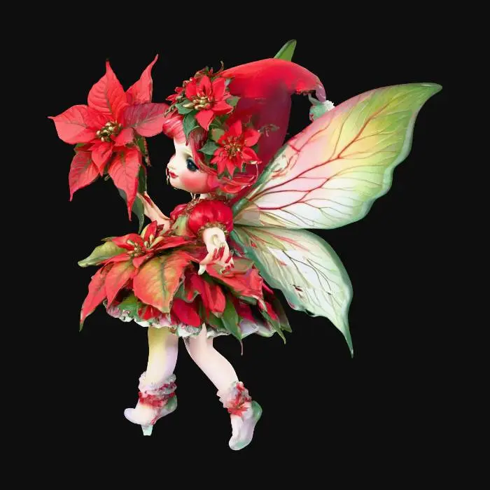 3D model for Poinsettia Fairy