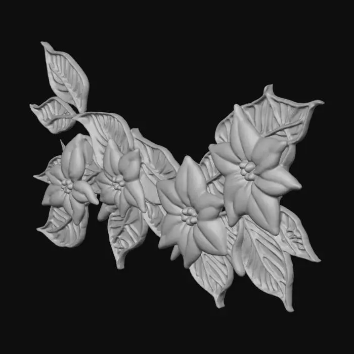 3D model for Poinsettia Whimsy