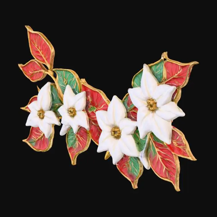 3D model for Poinsettia Whimsy