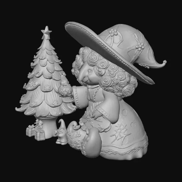 3D model for Hispanic Christmas Gnome