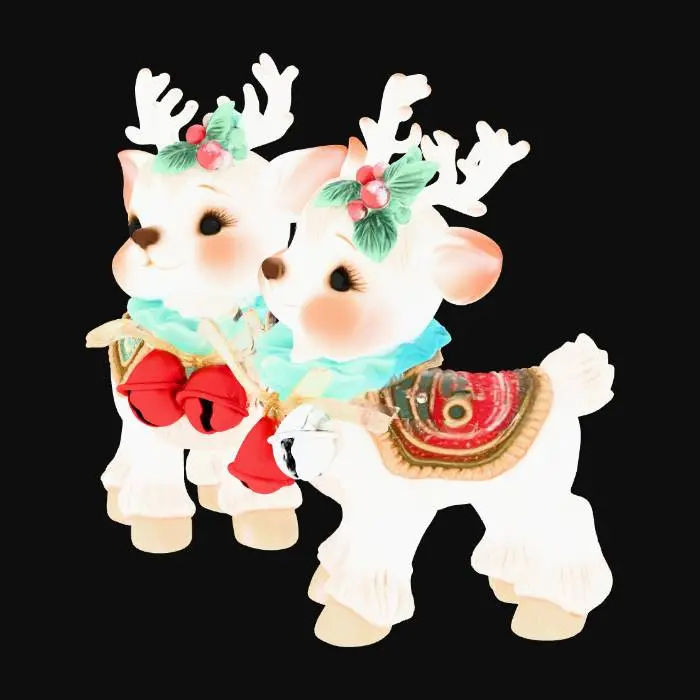 3D model for Holiday Reindeer Duo, #Christmas2025#