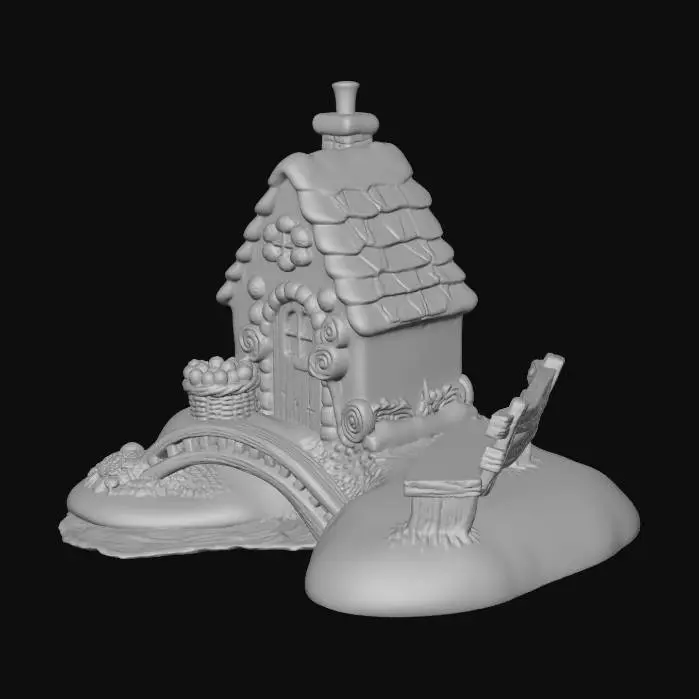 3D model for Candy Cottage Scene