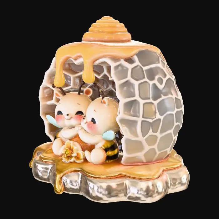 3D model for Cuddling BumbleBees 7