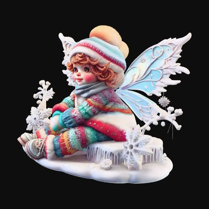 3D model for Snowflake Fairy 11