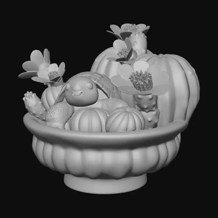 3D model for Tortoise Prickly Pear 4