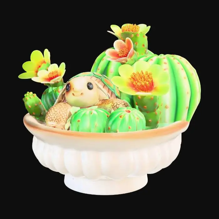 3D model for Tortoise Prickly Pear 4