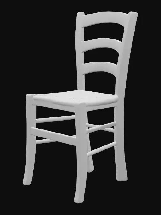 3D model for Rustic Wooden Chair