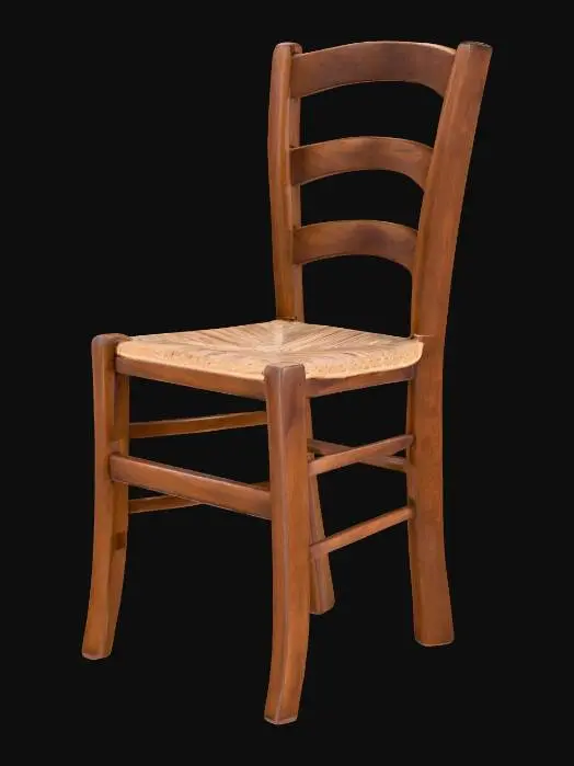 3D model for Rustic Wooden Chair