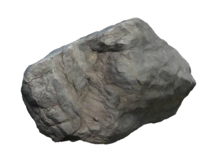 Realistic rock 3D-model, gegenereerd door AI
