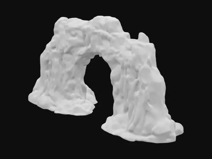 3D model for realistic glacial arch