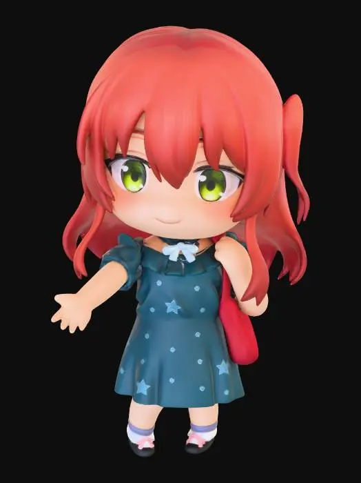 3D model for Nendoroid Red-Haired Figure