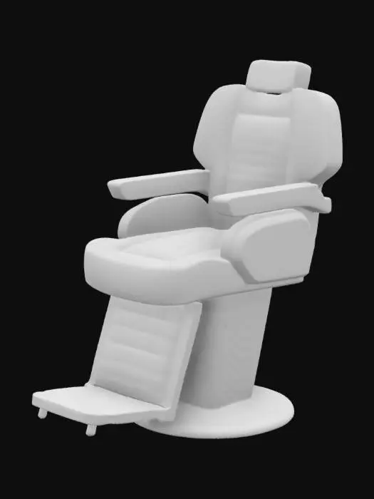 3D model for Barbershop Chair Duo