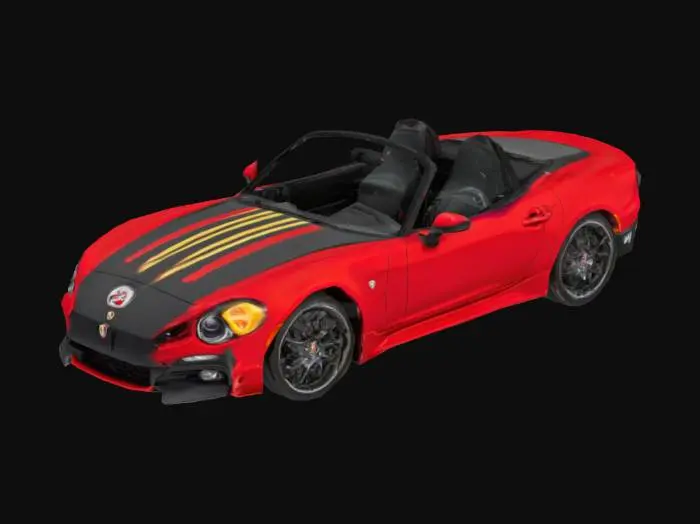 3D model for 2017 Abarth 124 spider