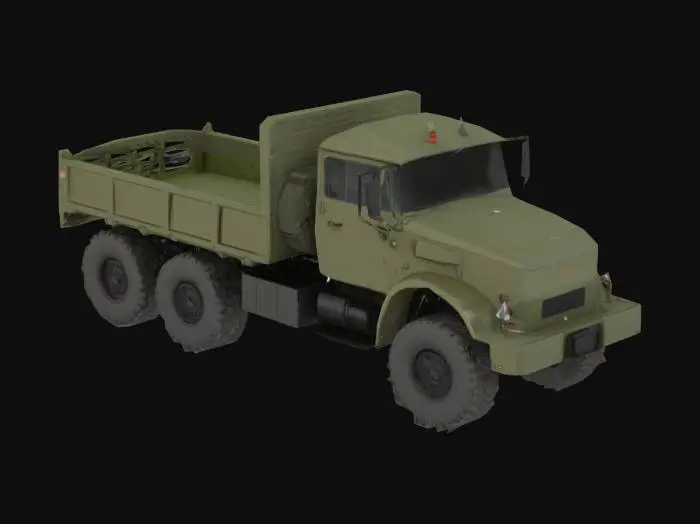 3D model for HTZ T-125 6x6
