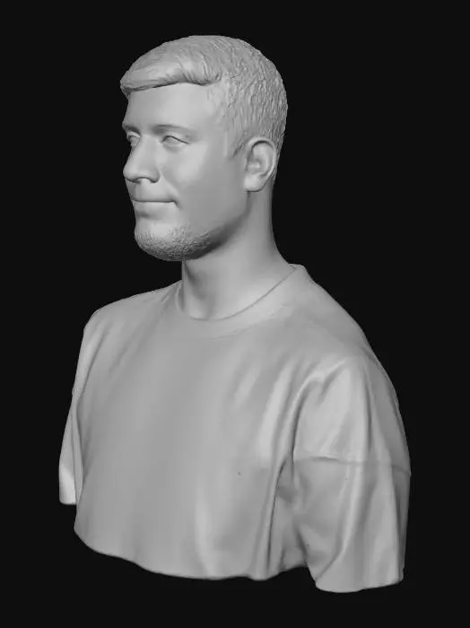 3D model for Individual Looking Upward