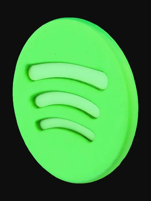 3D model for Spotify Logo