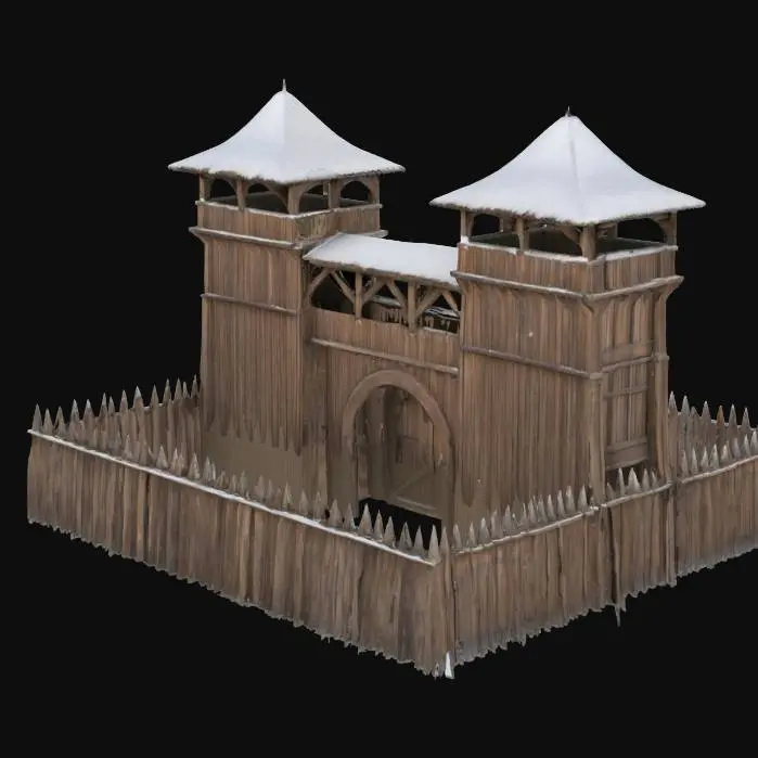 3D model for Winter Fortress Entrance
