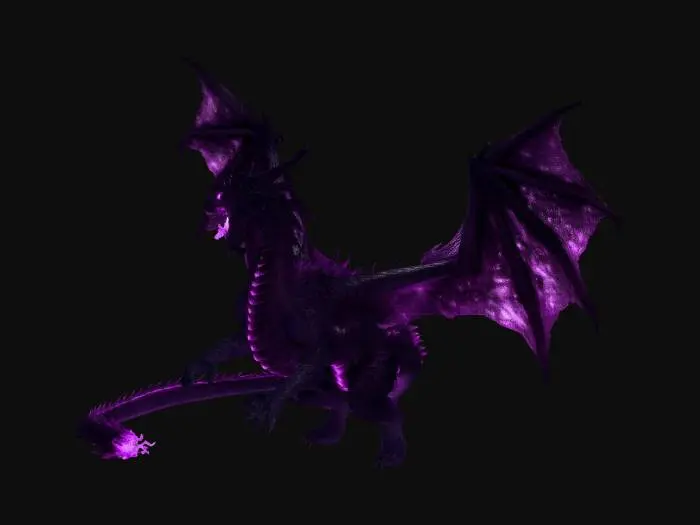3D model for Violet Voidwyrm
