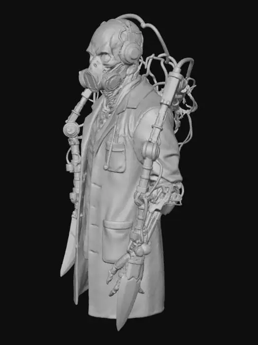 3D model for #Halloween2025#, The Echo Surgeon