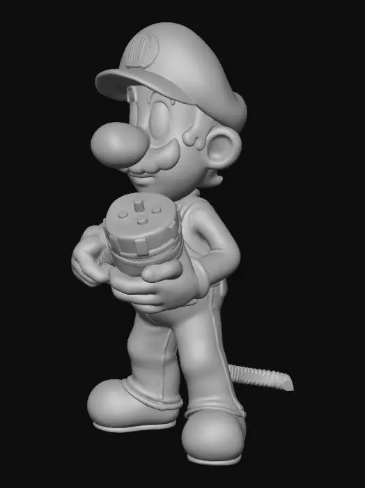 3D model for make me Luigi with a vacume cleaner