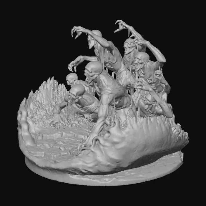 3D model for #Halloween2025#, Rise of the Undead