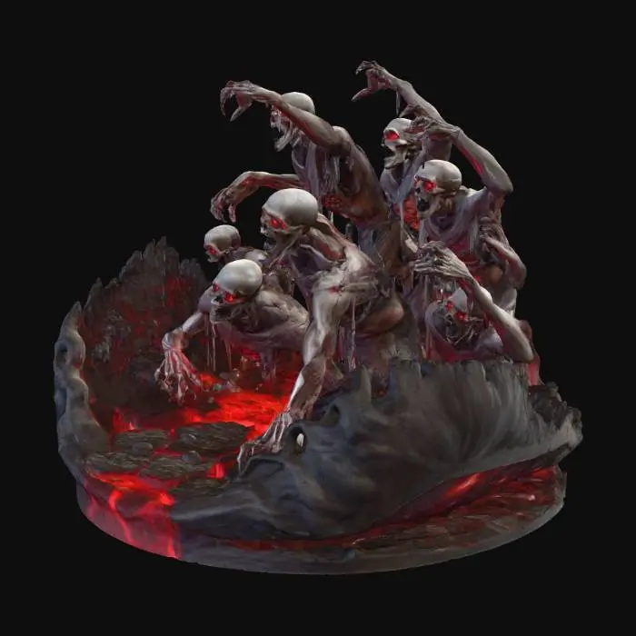 3D model for #Halloween2025#, Rise of the Undead