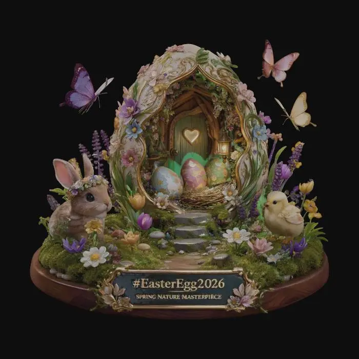 3D model for Easter Egg 2026: Spring Nature Masterpiece, #EasterEgg2026#