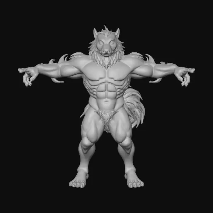 3D model for Werebear Warrior