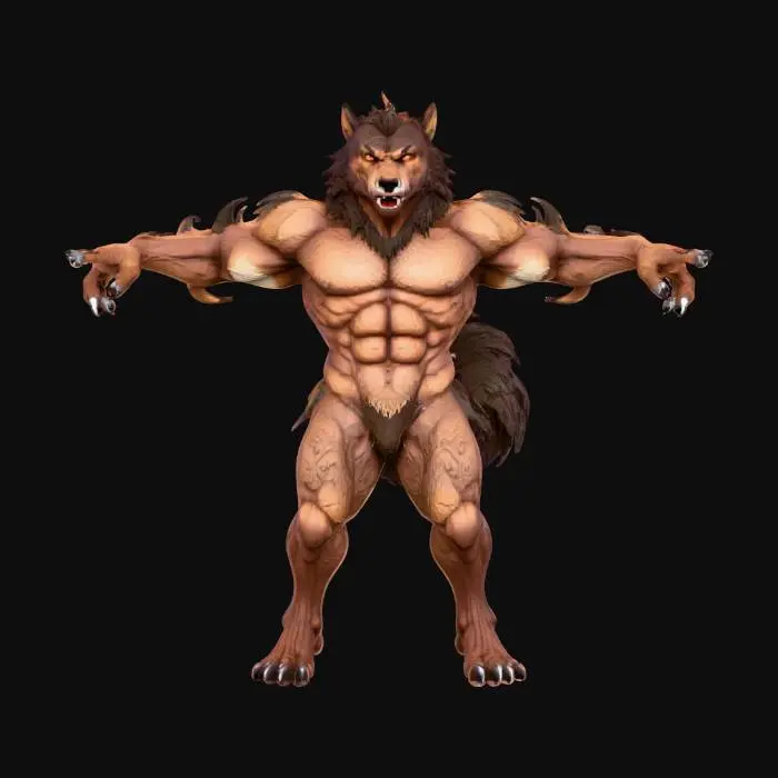 3D model for Werebear Warrior