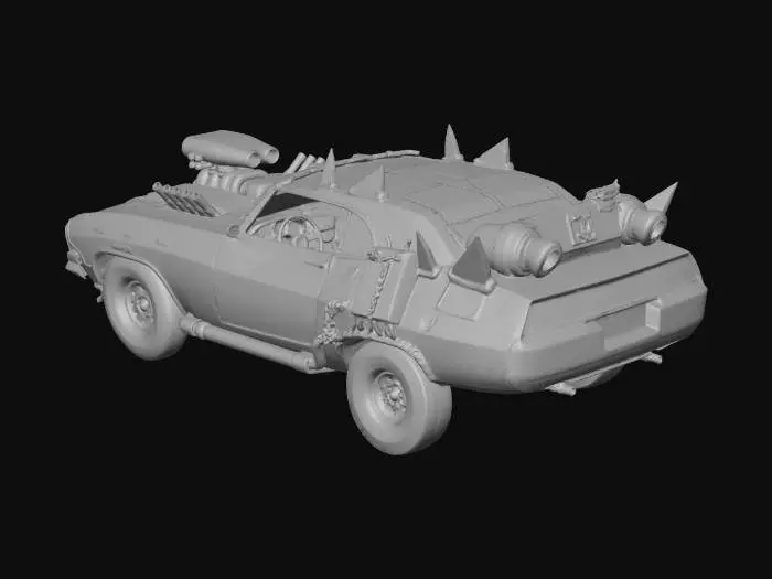 3D model for Rusty Warrior Car