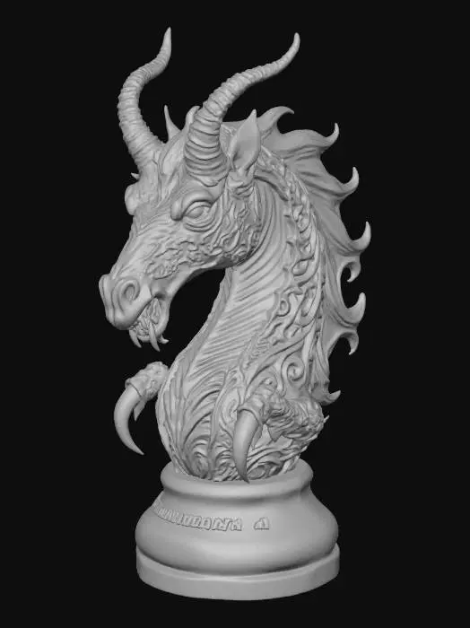 3D model for Demonic Steed Sculpture