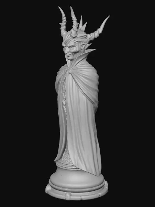 3D model for König Schachfigur als Lucifer