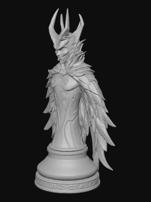 3D model for König Schachfigur als Lucifer