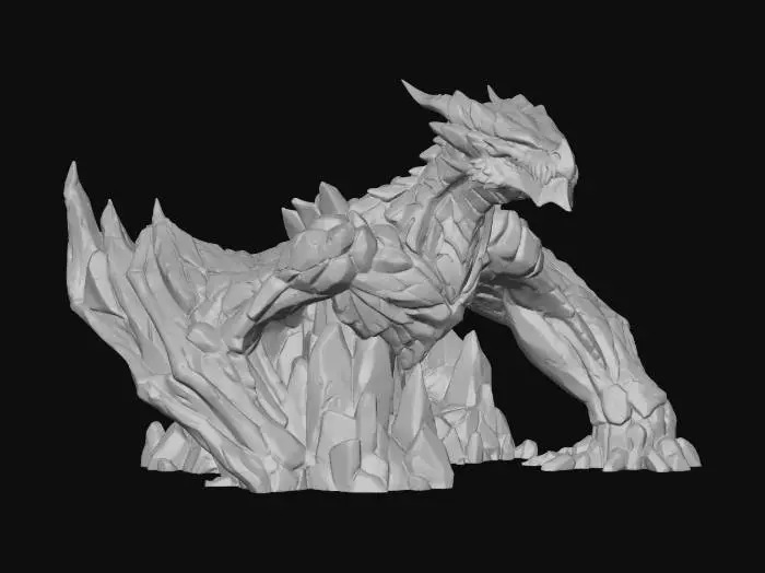 3D model for Molten Crag Dragon