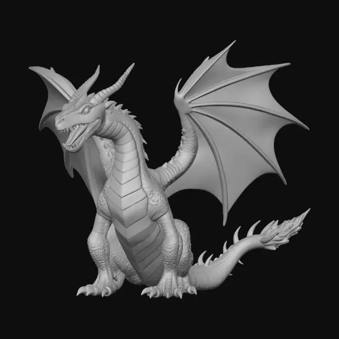 3D model for Дракон