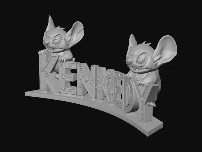3D model for Kennedy Letters Sculpture